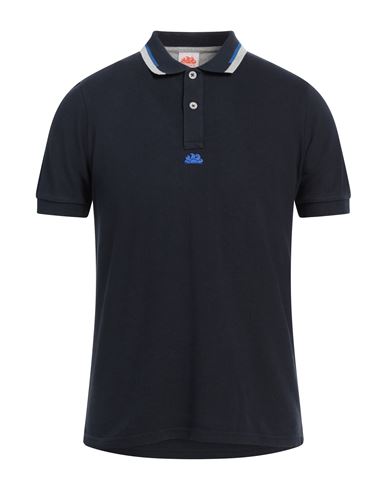 Sundek Man Polo shirt Midnight blue Size XXL Cotton