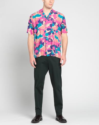 Man Shirt Pink Size M Viscose