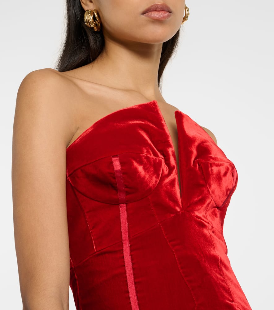 Tom Ford Strapless velvet gown