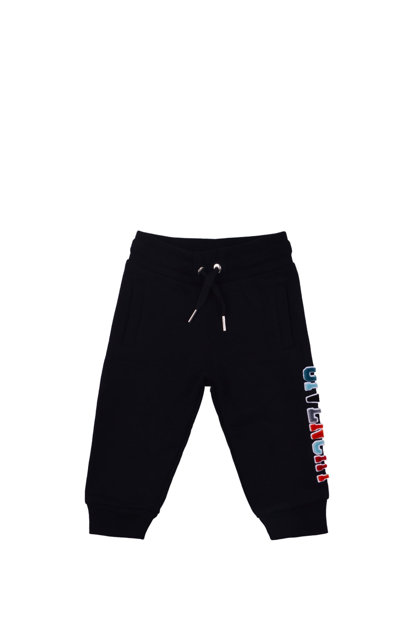 Logo-appliqué drawstring tracksuit trousers - Black