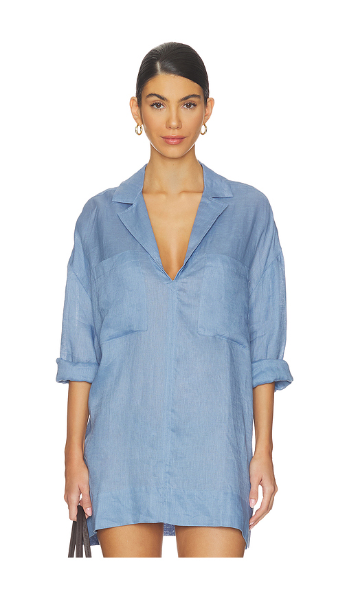 LSPACE Oasis Tunic in Blue. XL. Also in XS/S