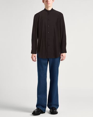 Man Shirt Black Size 15 Silk
