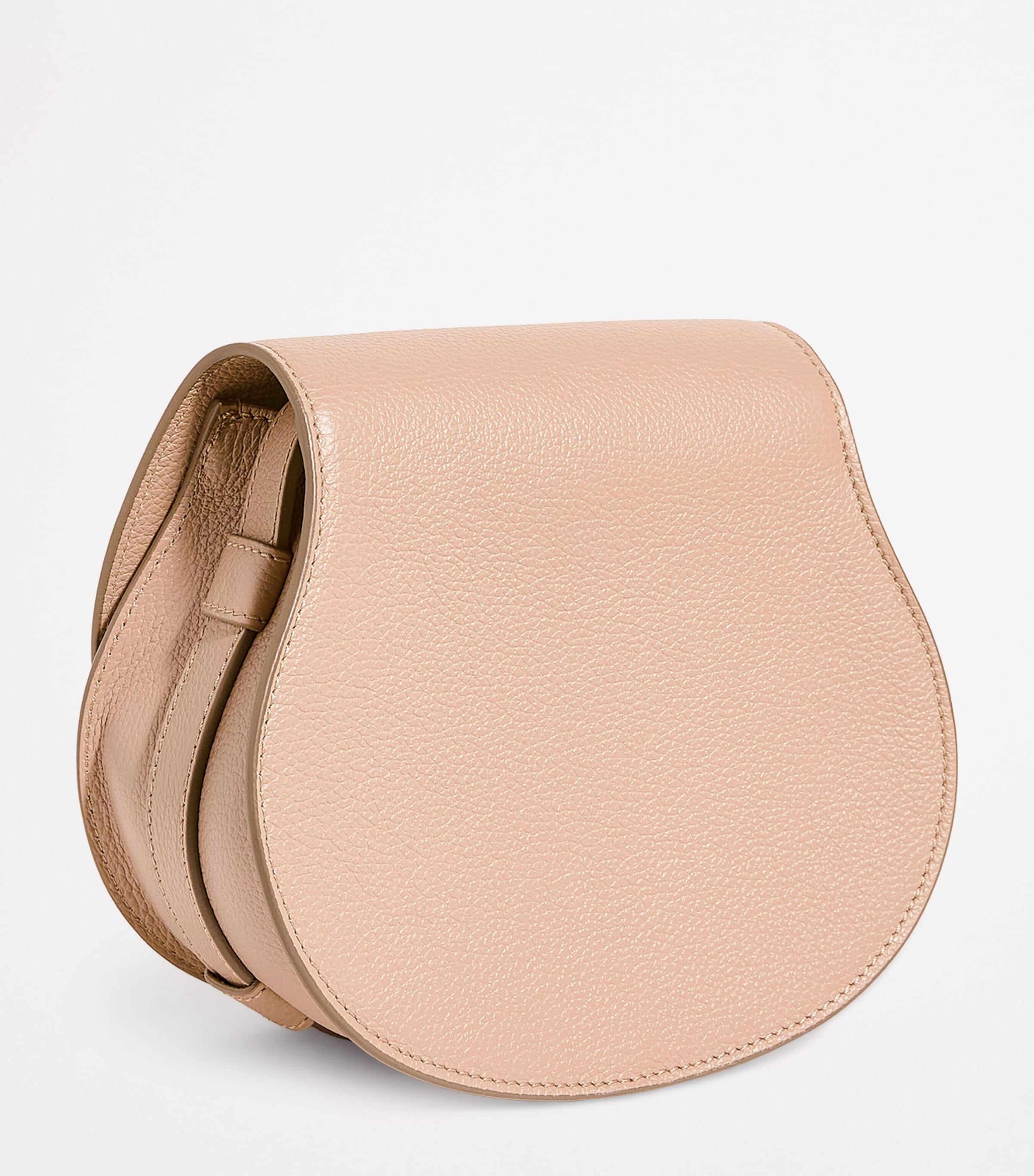 Small Leather Marcie Saddle Bag