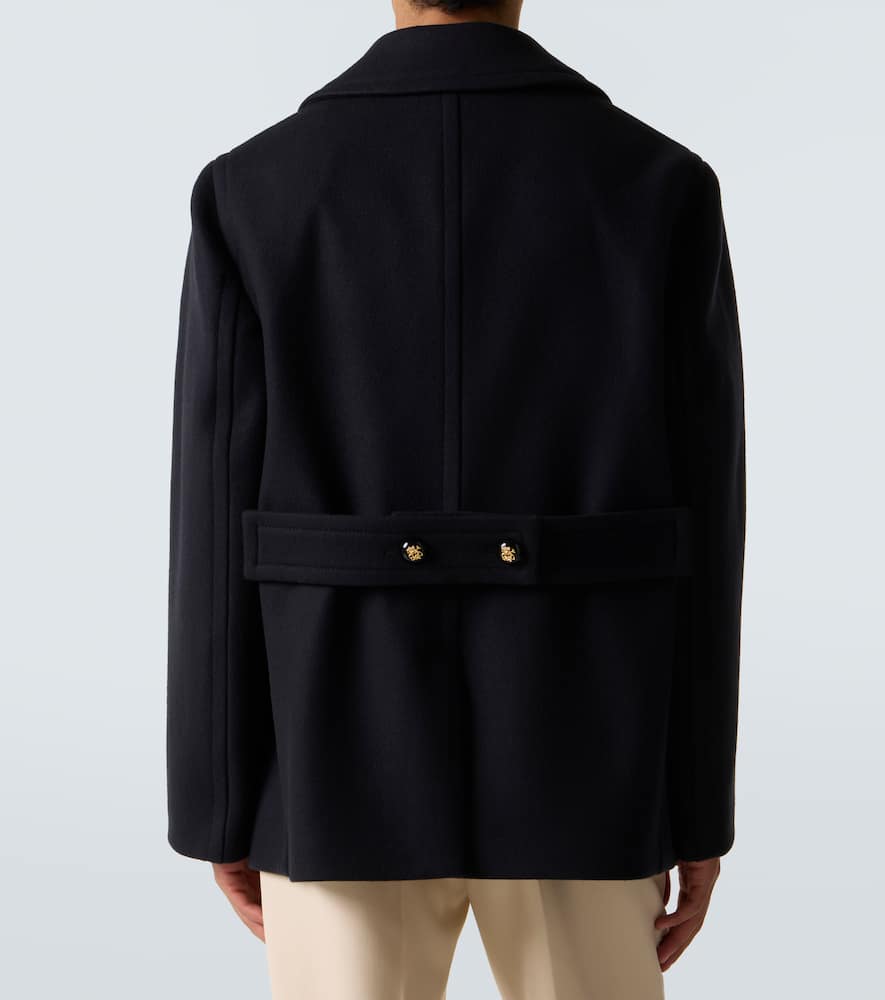 Double-breasted virgin wool jacket