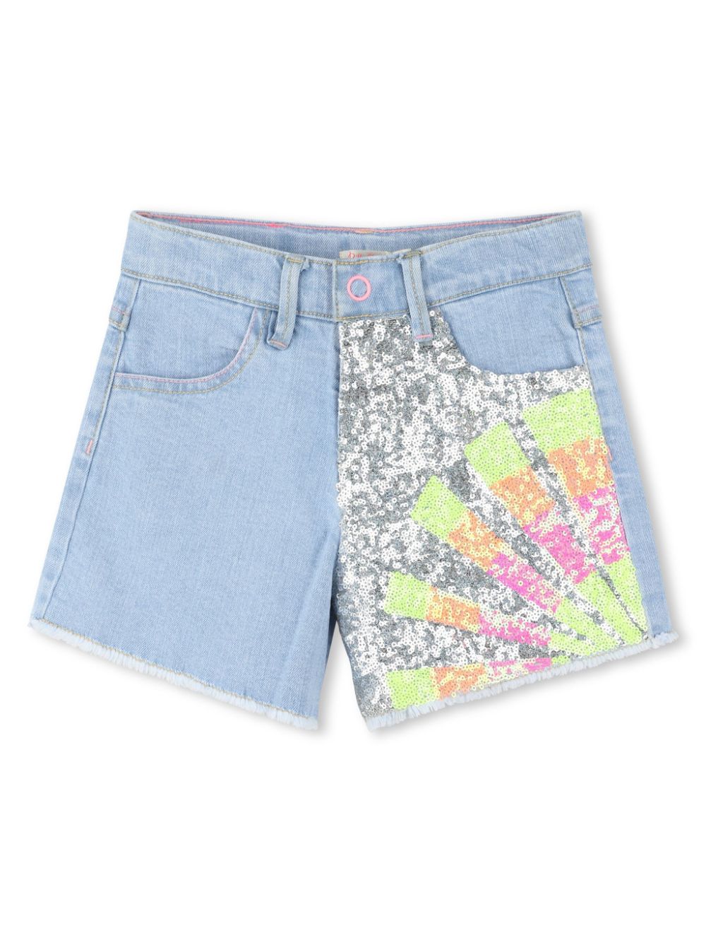 Sequined shorts - Blue