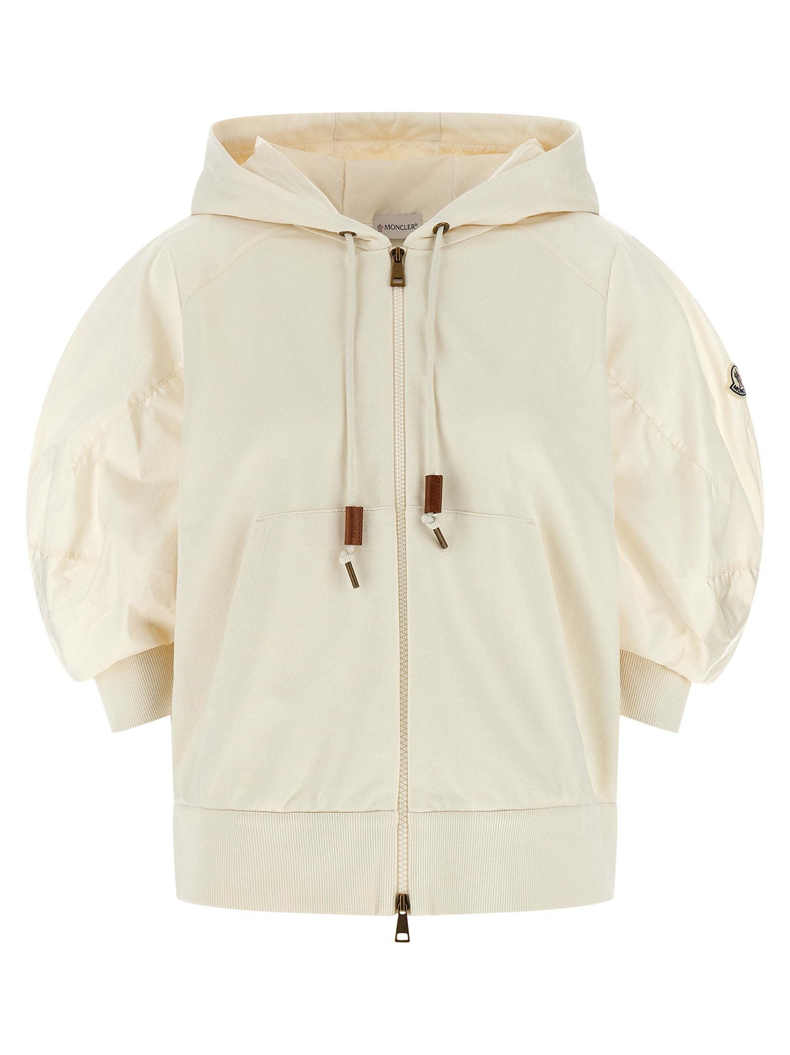 Quilted Cotton Puffer Down Jacket — White