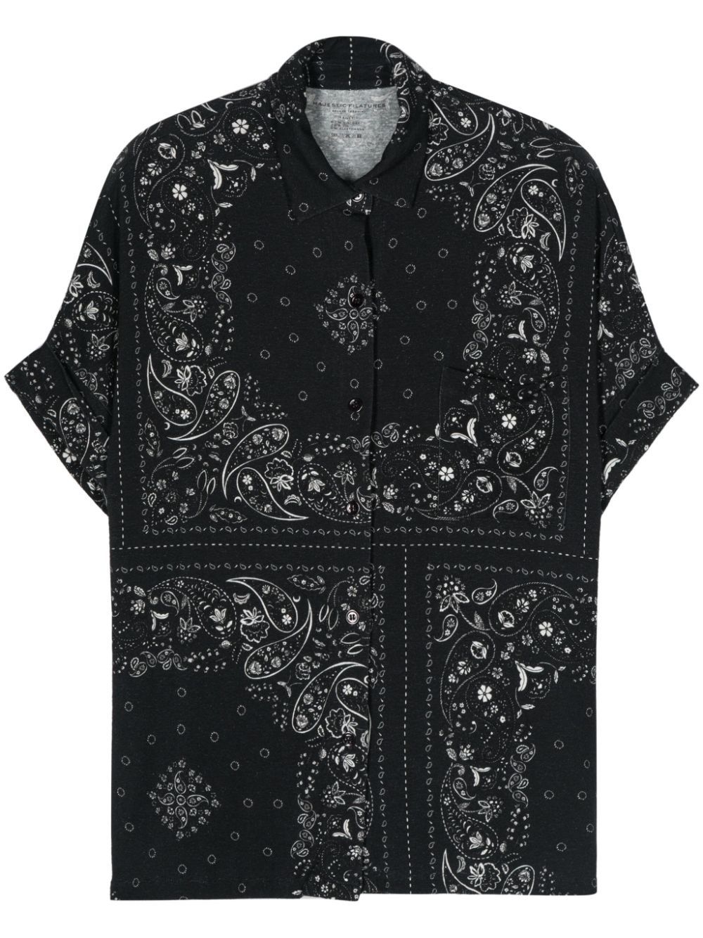 Paisley-print shirt - Blue