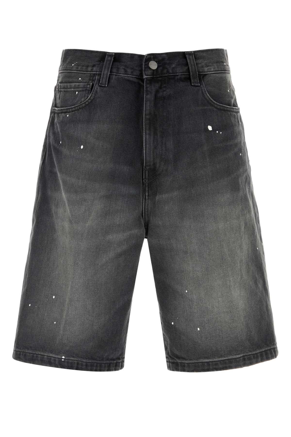 Landon Denim Shorts — Black