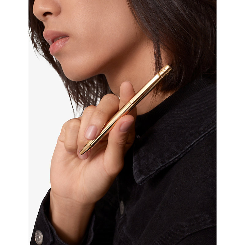 Yellow Gold Santos de Small Gold-tone Metal Ballpoint pen 