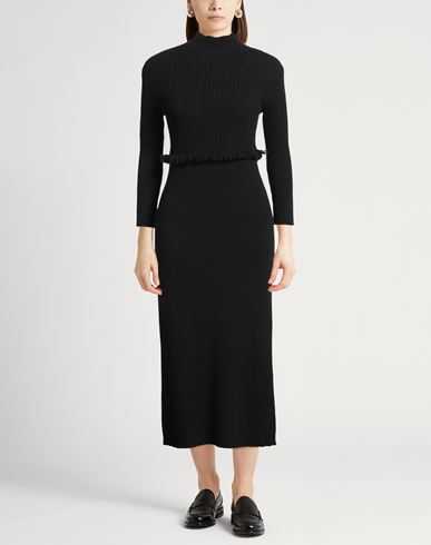 Woman Midi dress Navy Size L Cashmere