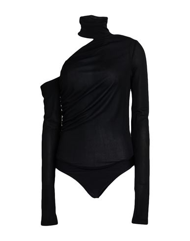 Woman Bodysuit Black Size 6 Polyester