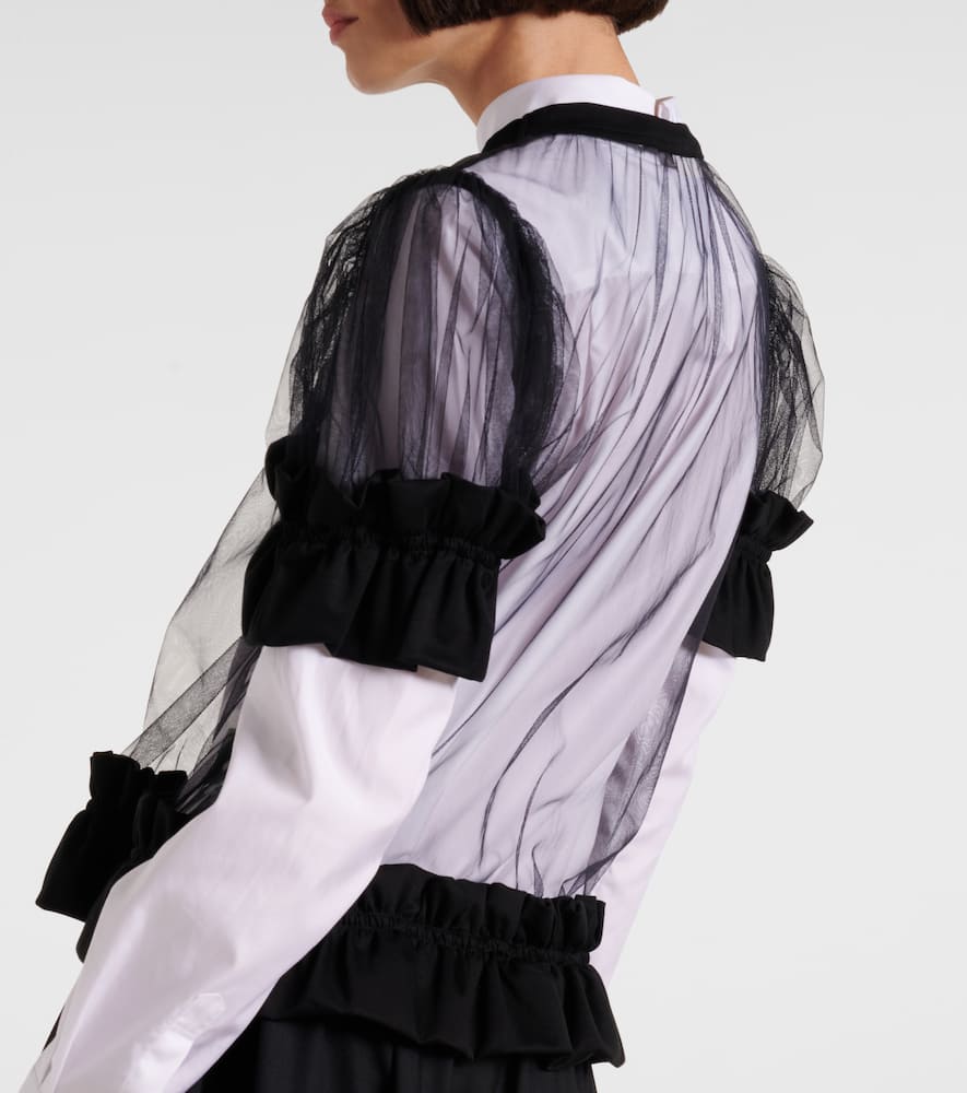 Sheer tulle top
