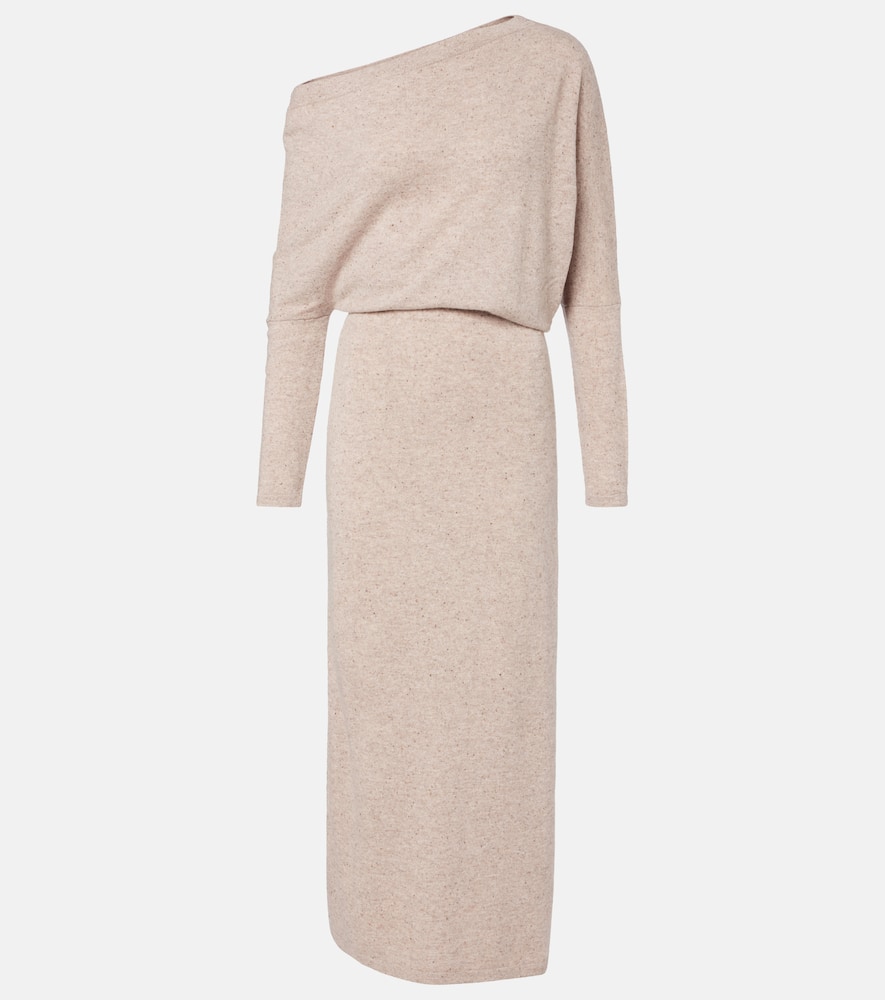 Kasos draped cashmere maxi dress