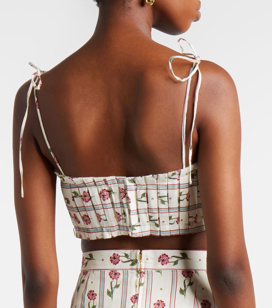 Morgina floral linen top