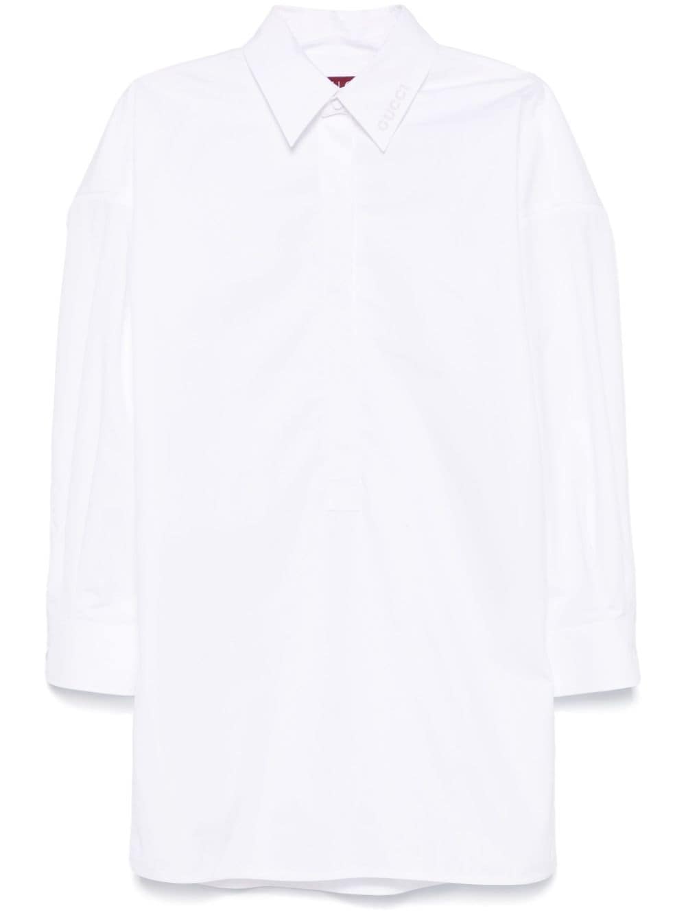 Cotton poplin shirt - White