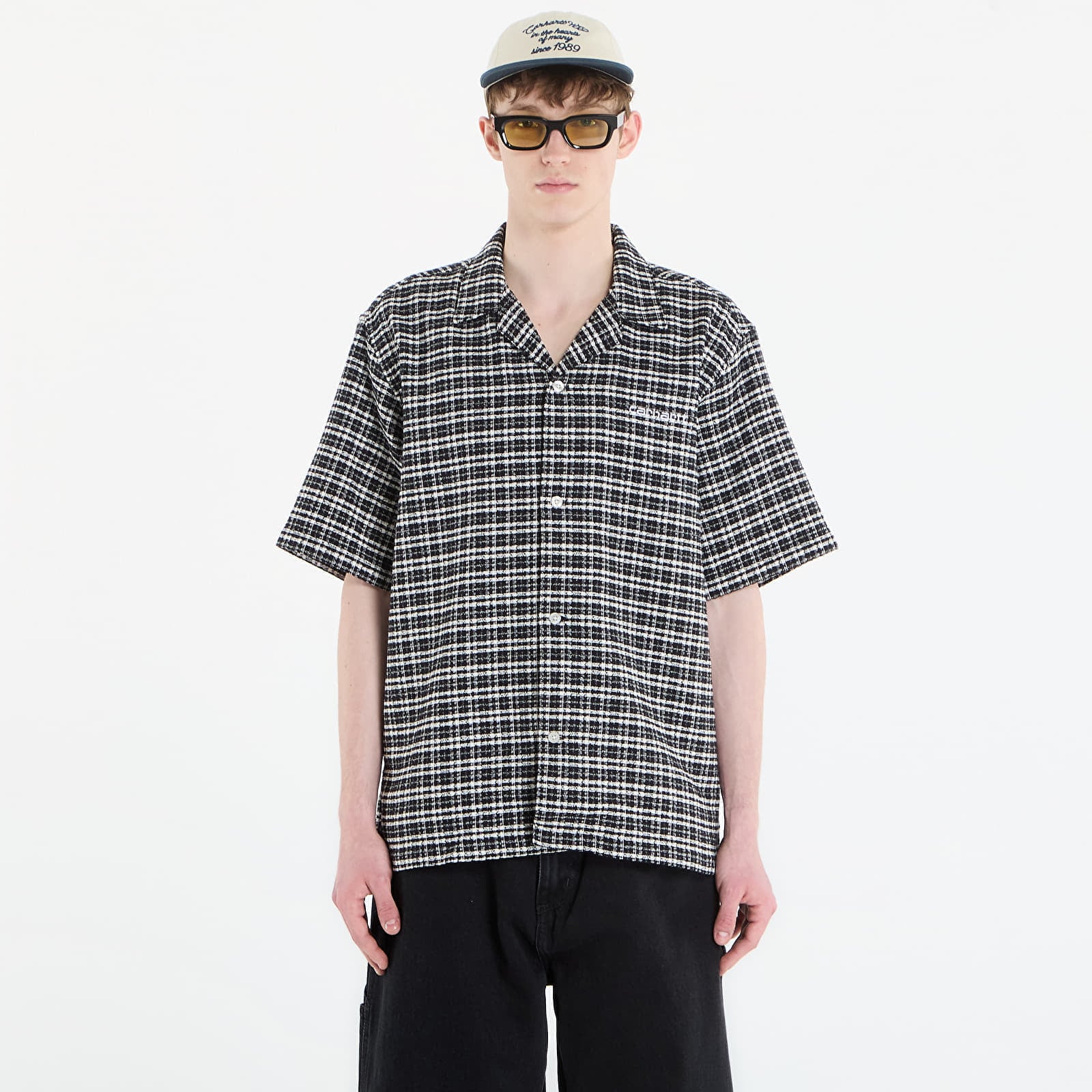 Shirt Carhartt WIP S/S Kander Shirt UNISEX Kander Check/ Black
