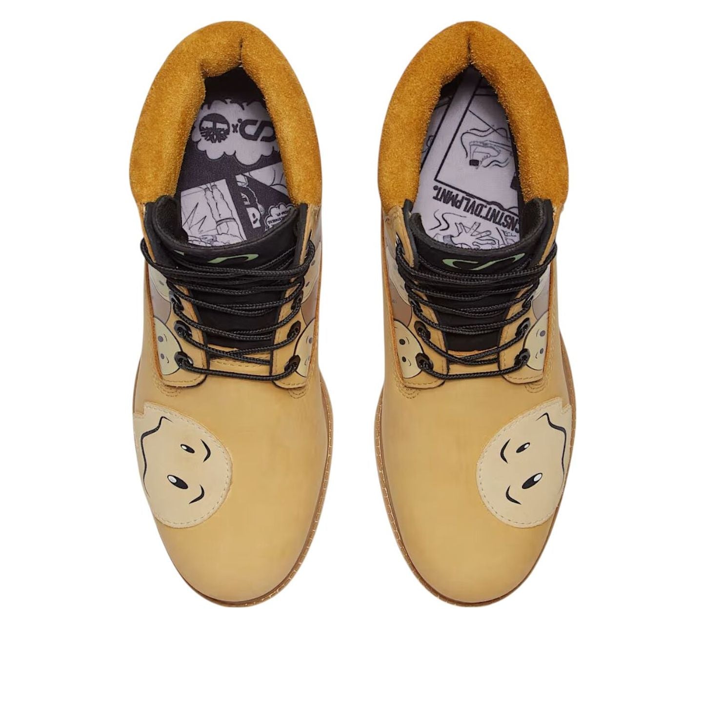 X CNSTNT DVLPMNT 6 Inch Premium Waterproof Boot 'Melted Smileys'
