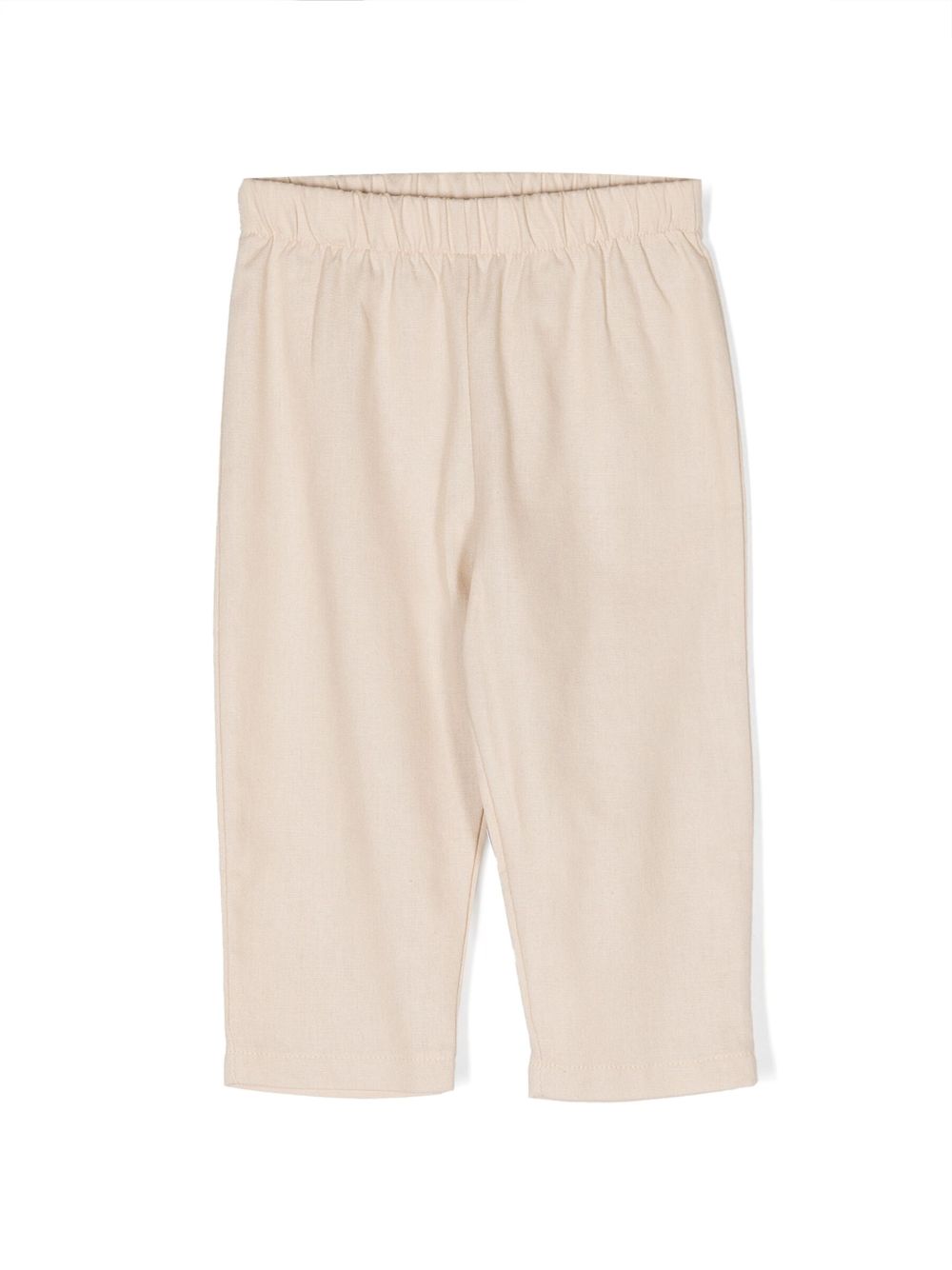 Straight-leg cropped trousers - Neutrals