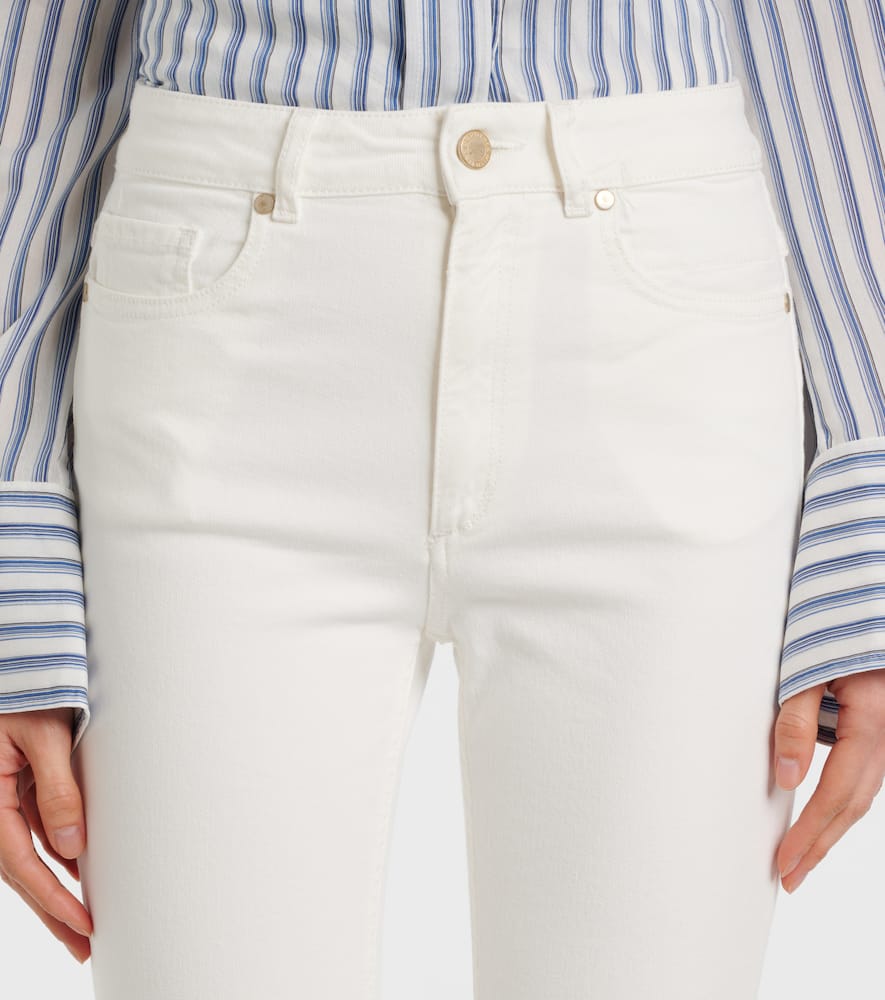 High-rise straight jeans