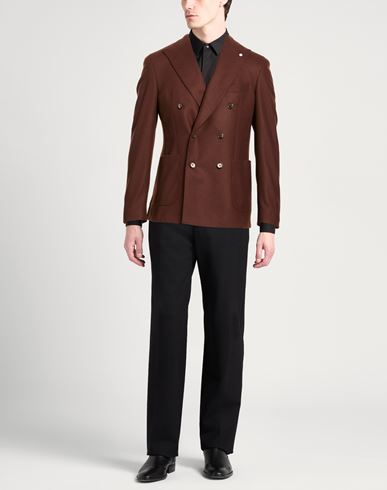 L. b.m. 1911 Man Blazer Brown Size 40 Virgin Wool, Polyamide