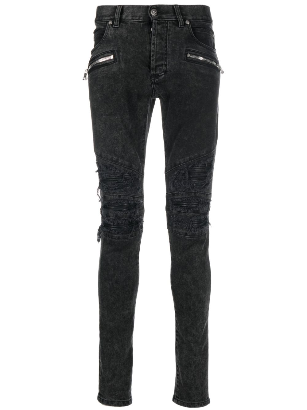 Raw-cut skinny jeans - Black