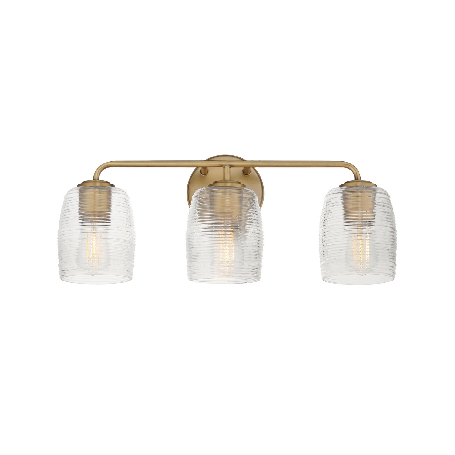 Natural Aged Brass Bathroom Vanity Light from the Honey Collection