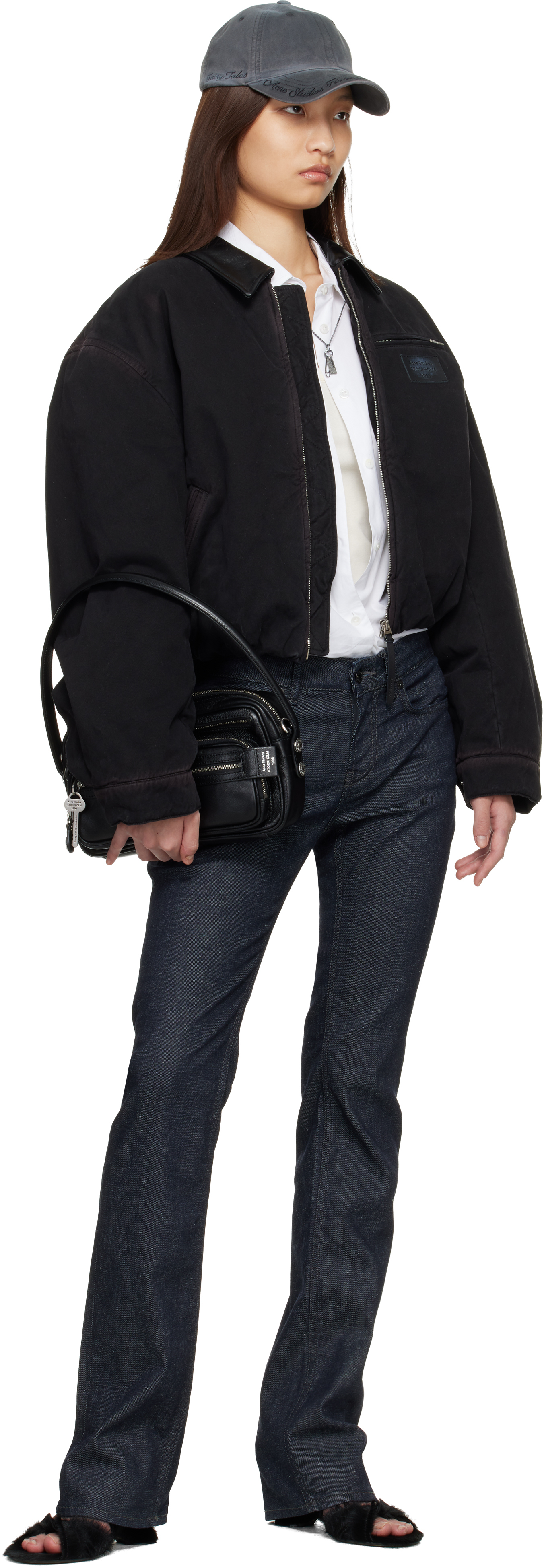Brown Blouson Bomber Jacket