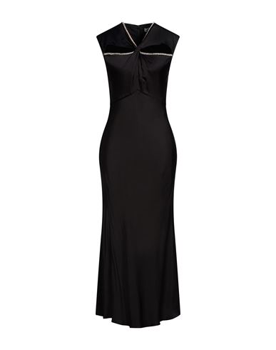 Woman Maxi dress Black Size 10 Viscose