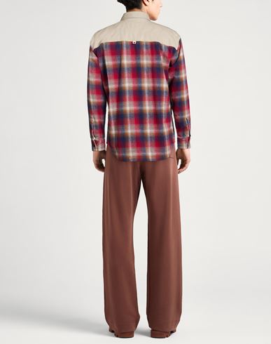 Man Shirt Light brown Size 40 Cotton, Elastane