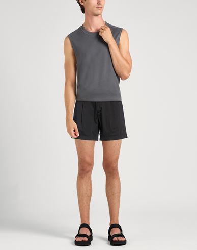 Man Shorts & Bermuda Shorts Black Size 30 Cotton, Elastane
