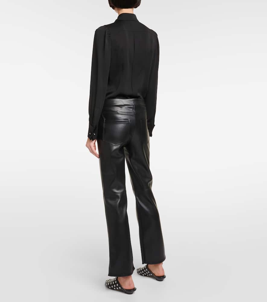 Sublime faux leather flared pants