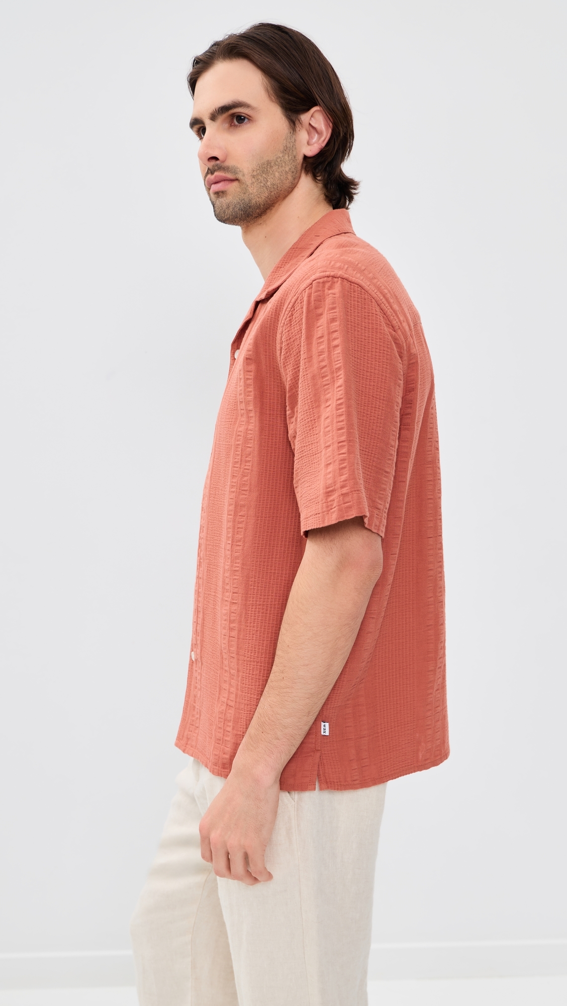 Double Weave Didcot Shirt Rust