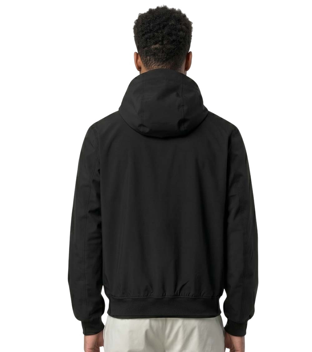 Black Logo Hood Jacket