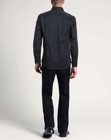Man Shirt Midnight blue Size 17 Cotton, Elastane