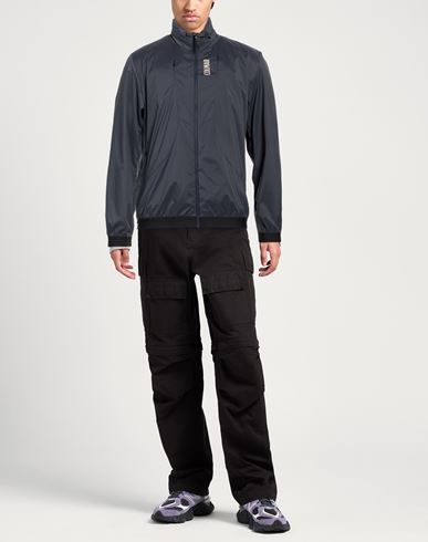 Man Jacket Navy Size 44 Polyester, Elastane