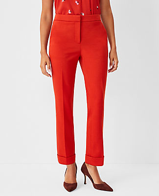 Ann Taylor The Petite High Waist Everyday Ankle Pant in Double Knit - Curvy Fit