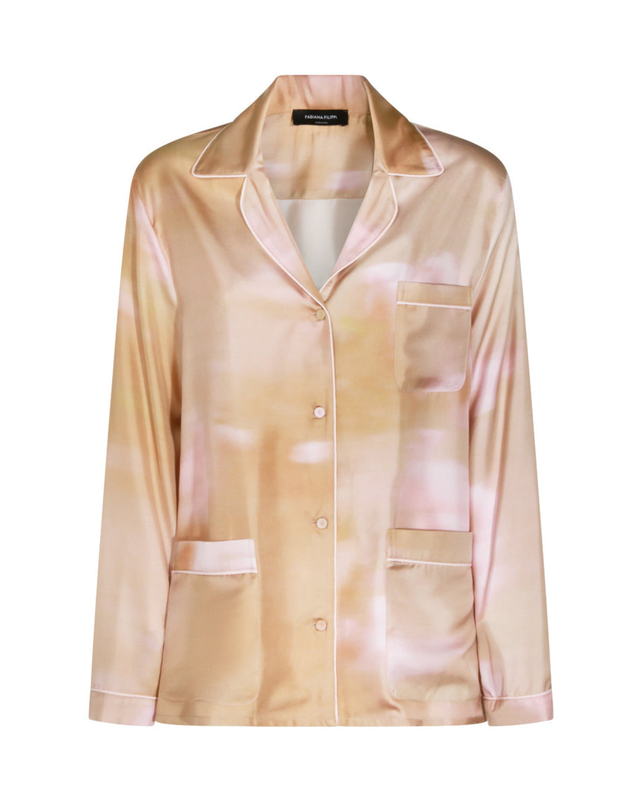 Pink Silk Shirt
