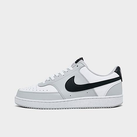 Men's Court Vision Low Casual Shoes in Grey Fog/White/Black