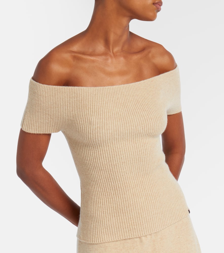 N°381 Libra cashmere-blend top