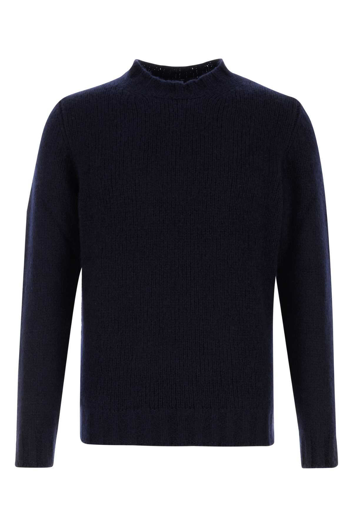 Navy Blue Cashmere Blend Sweater