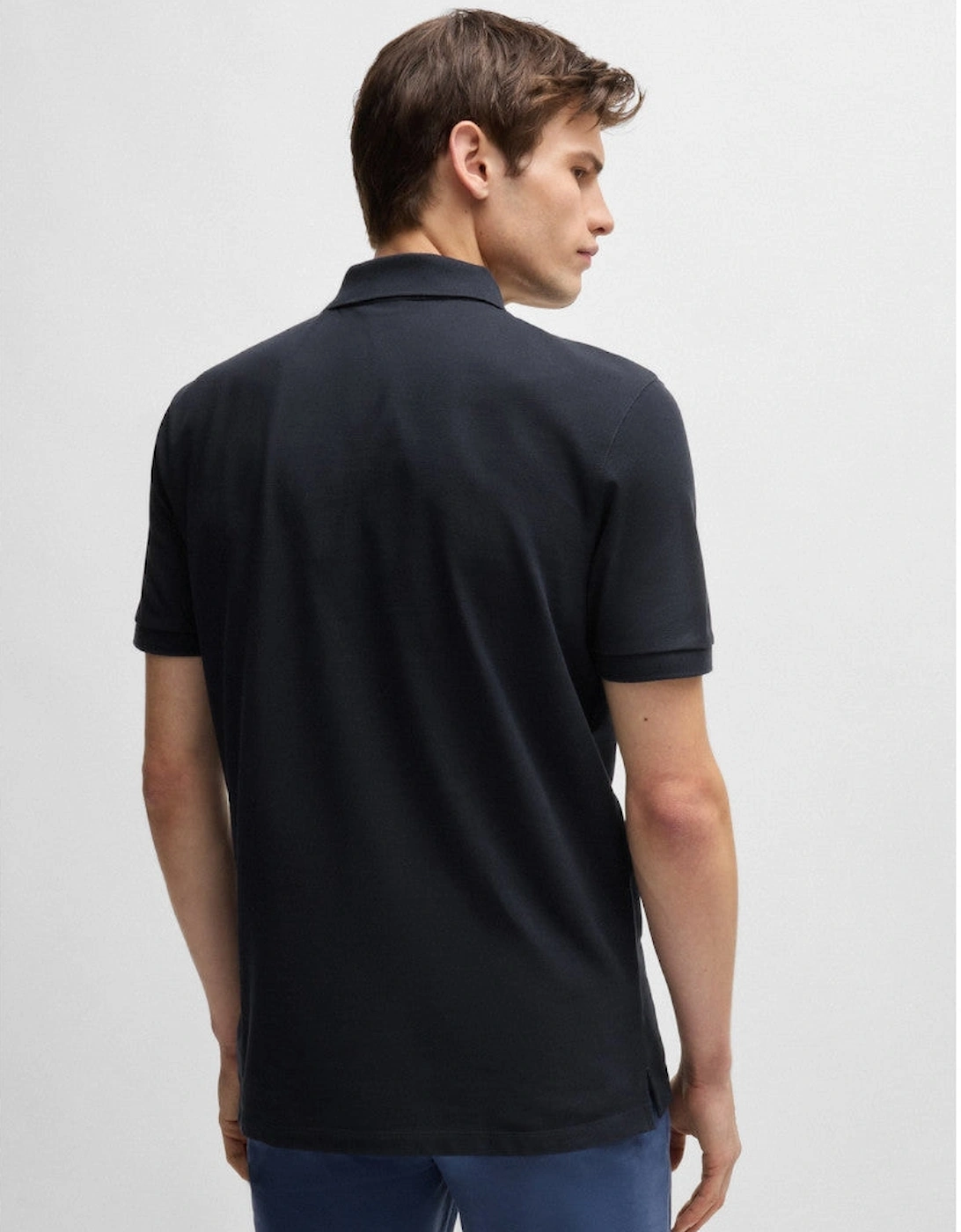 Men's BOSS Black Pallas Polo Shirt 404 Dk Blue - Size: 44/Regular