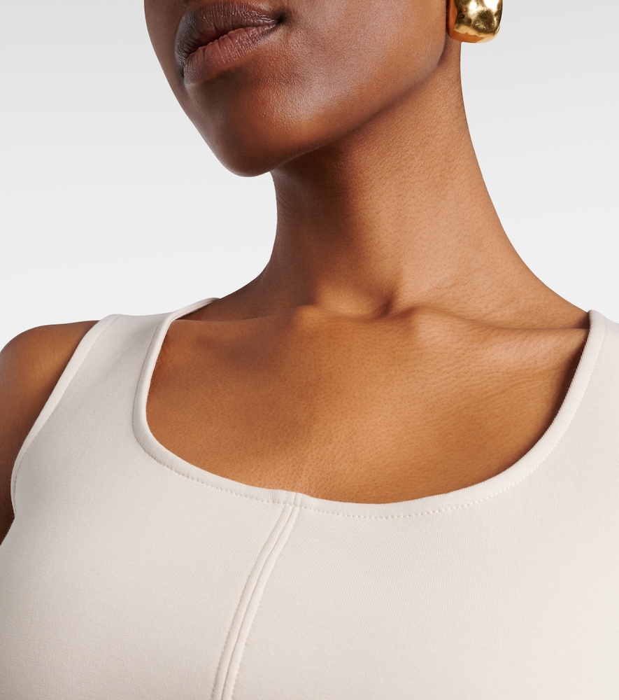 Dire cotton-blend jersey crop top