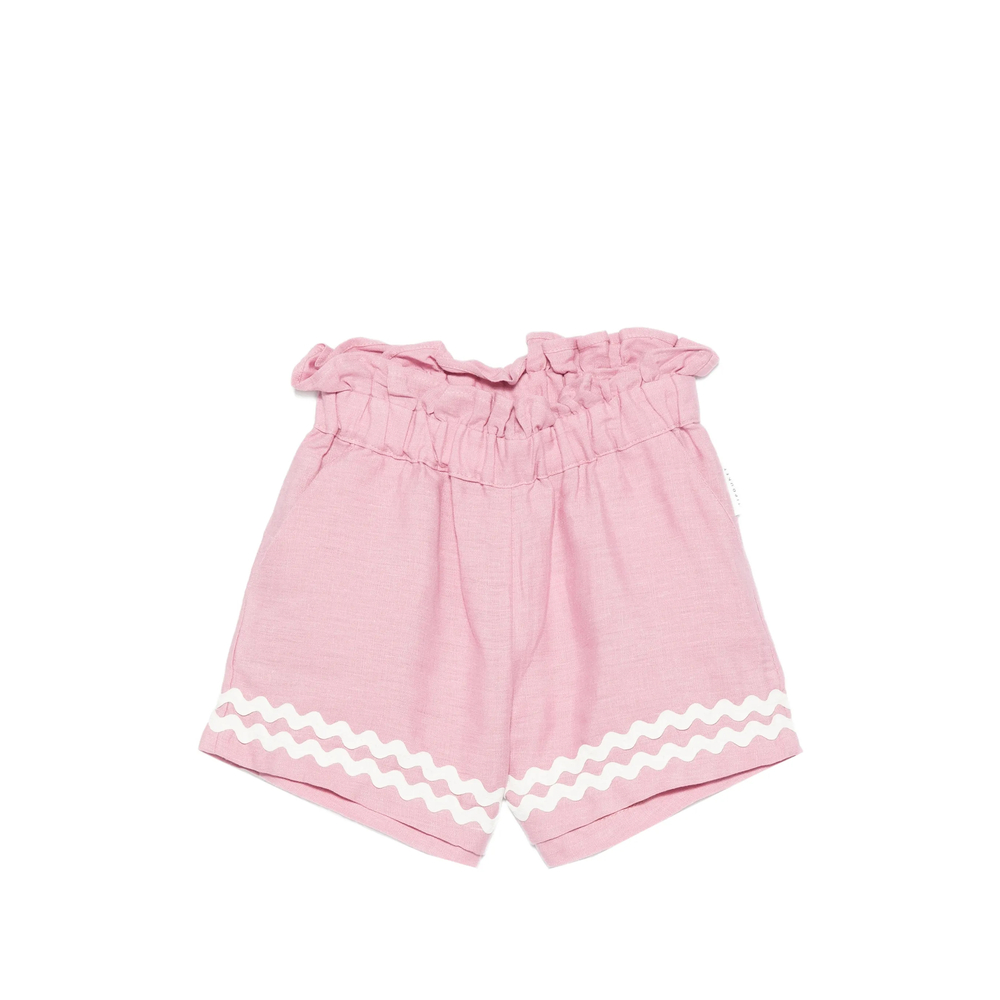 Isaline Ruffled Zig-zag Shorts