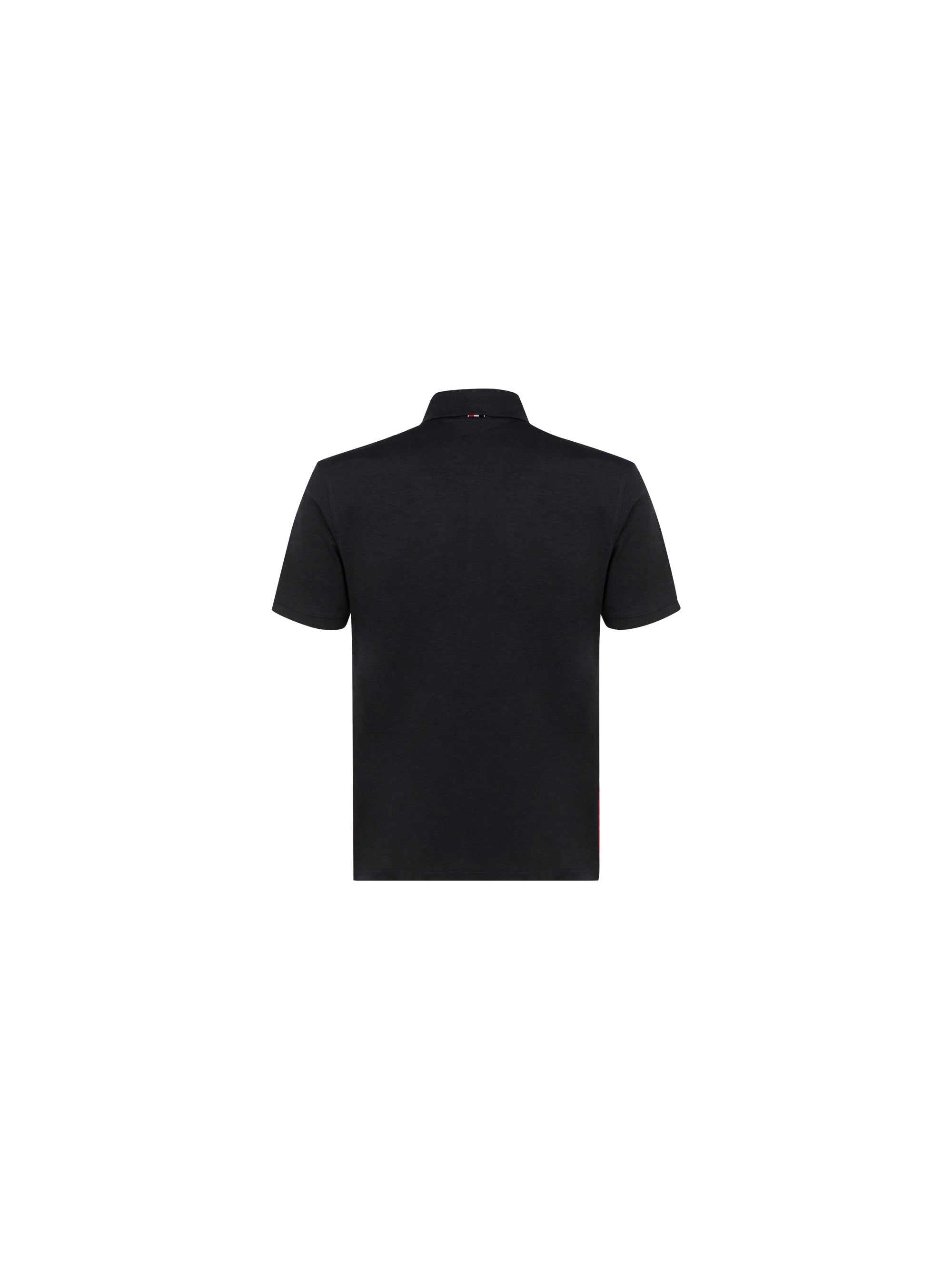 Cotton Short-Sleeve Polo — Gray