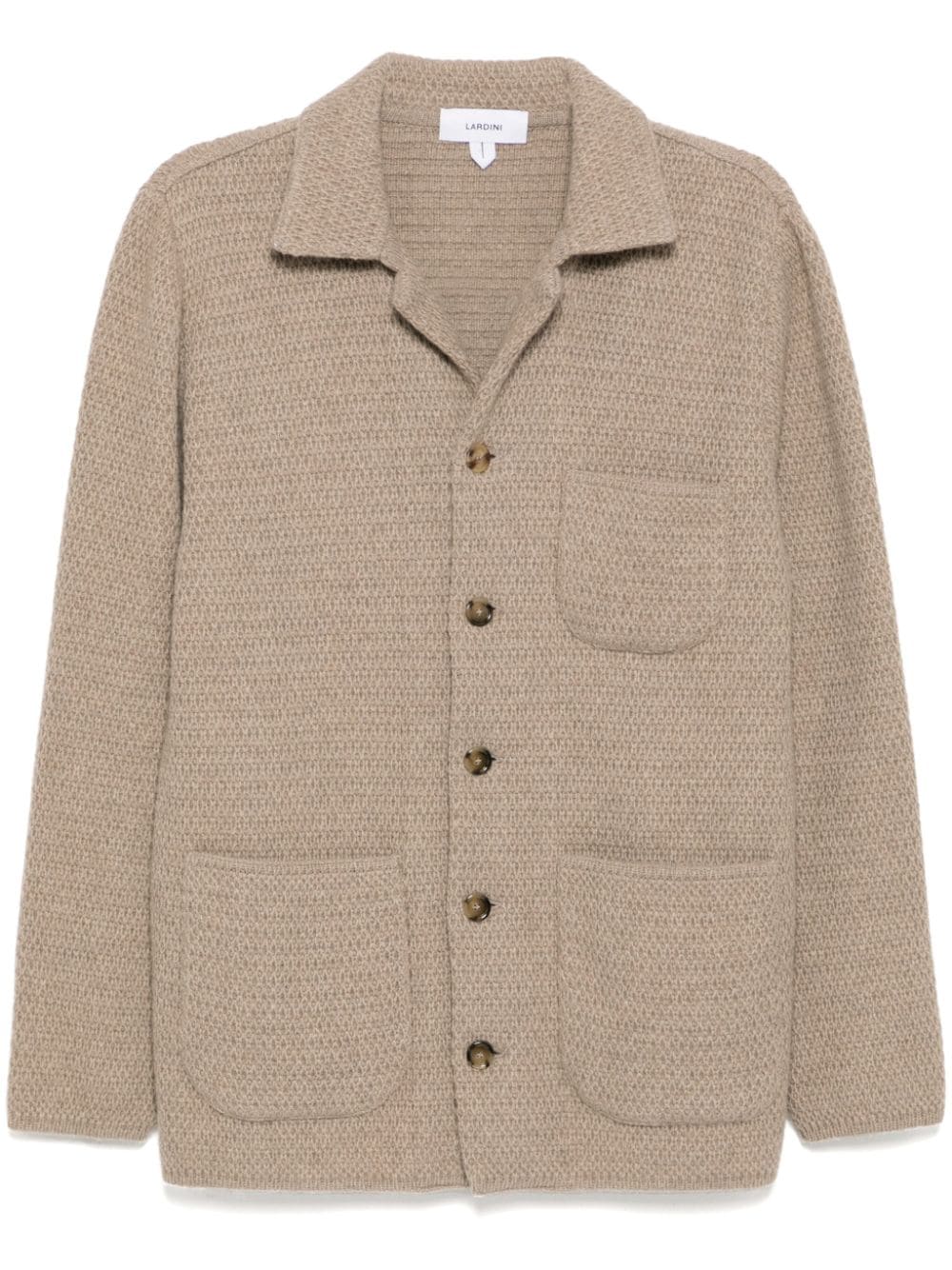 Knitted eco-friendly cashmere jacket - Neutrals