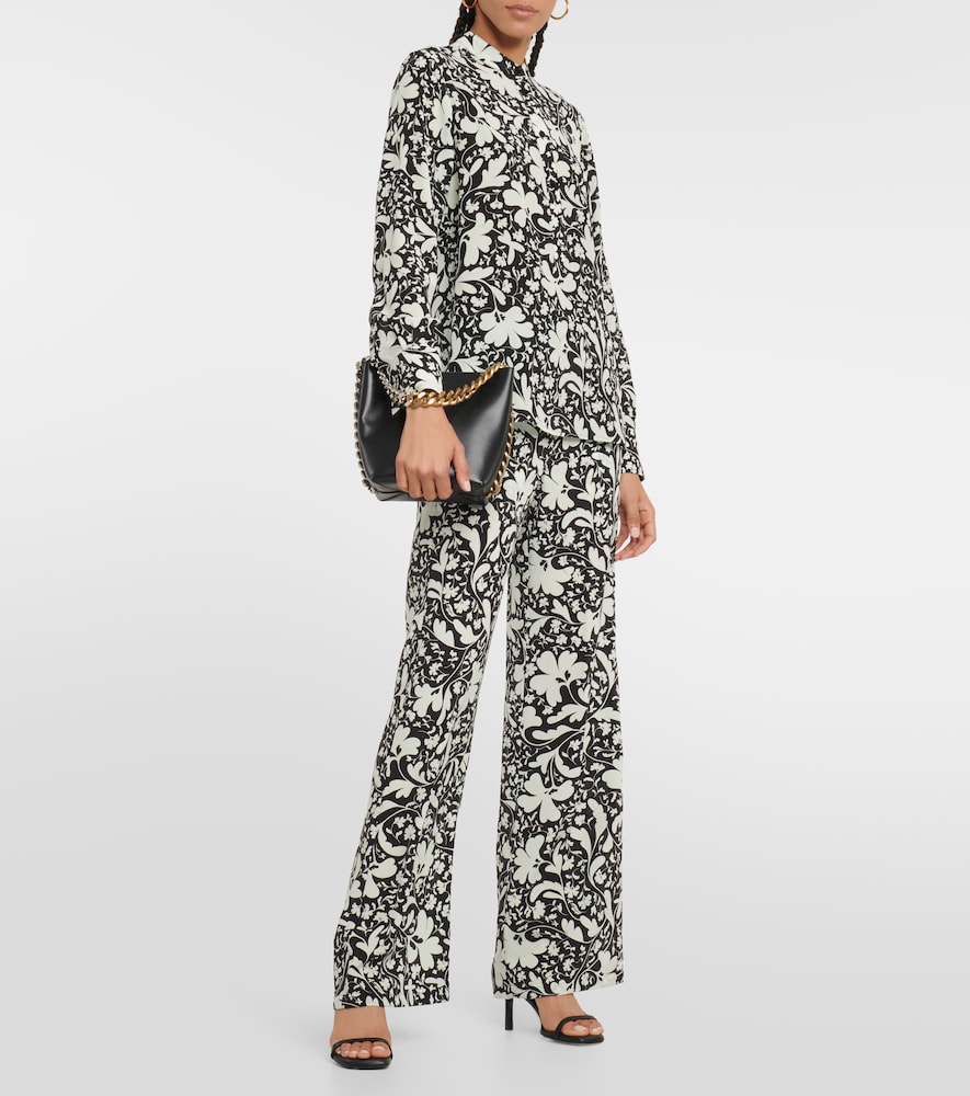 Printed silk shirt