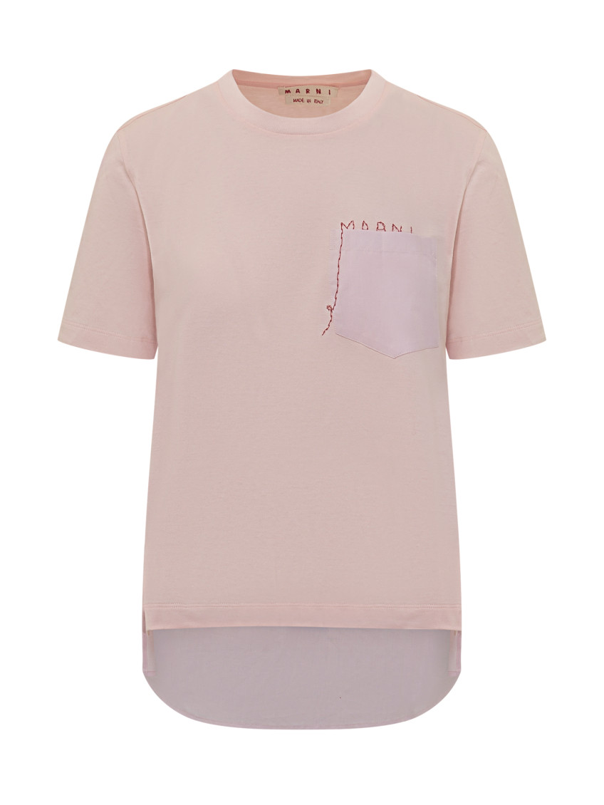 Pink Logo Crew Neck T-Shirt