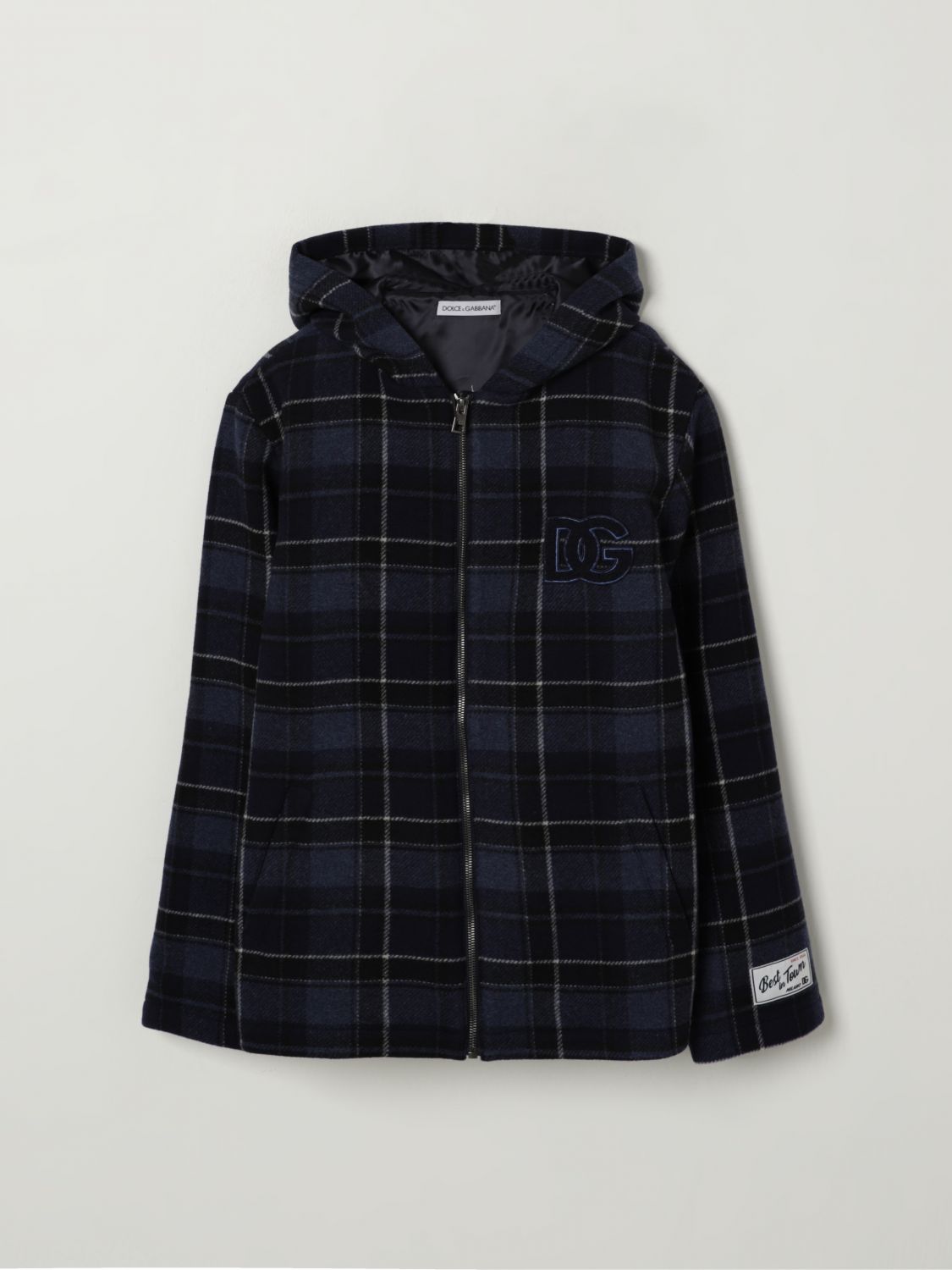 Coat Kids color Blue