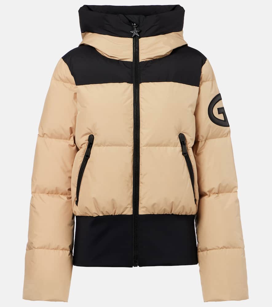 Village quilted down ski jacket