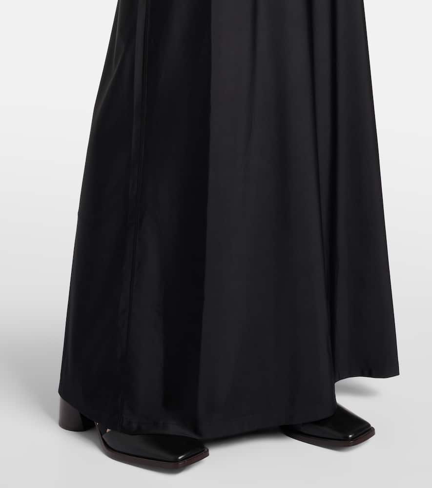 Draped jersey maxi dress